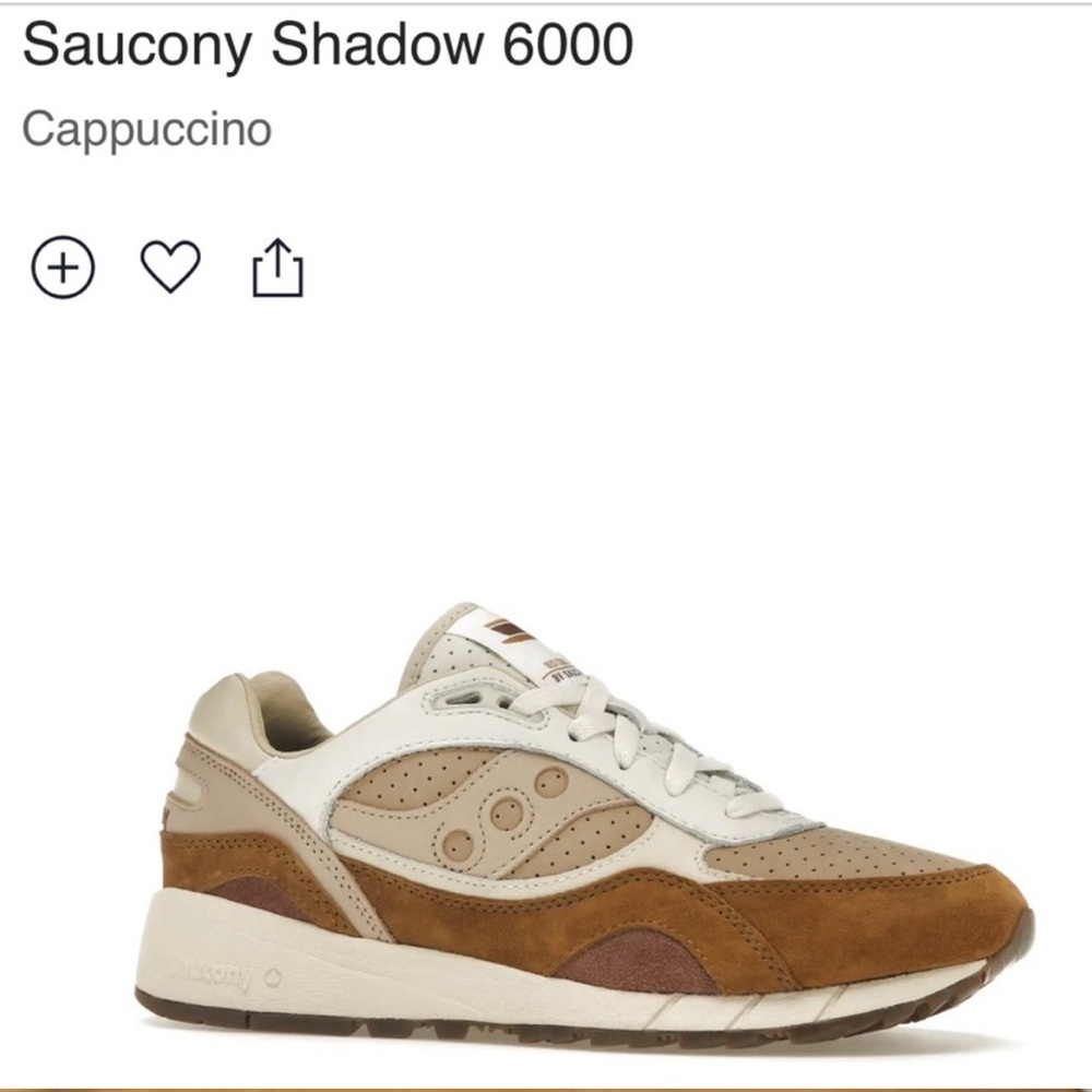 NWOT Saucony Shadow 6000 in Cappuccino size 5.5